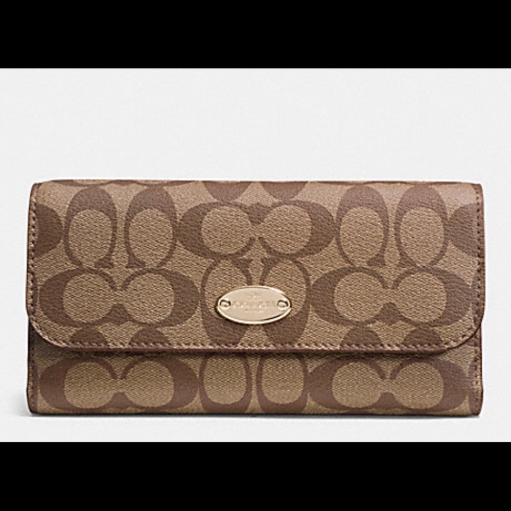 Khaki coach wallet